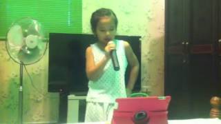 Andrea singing rockin' around the christmas tree:)