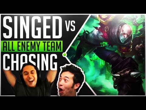 What Could Possibly Go Wrong When All Enemy Team Chase Singed ? - Best of LoL Streams #157