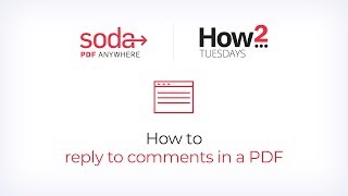 How to Reply to Comments in a PDF