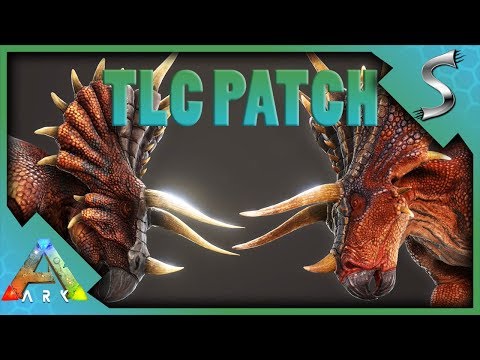 NEW TRIKE CHARGE ATTACK! TLC PATCH BREAKDOWN! NEW MODEL + ABILITIES - Ark: Survival Evolved