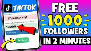 How to get FREE TikTok Followers (+5000✅) Free Tik Tok Followers Guide 2024 iOS & Android
