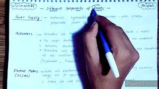 Different Components of Robots