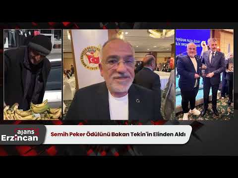 Semih Peker Ödülünü Bakan Tekin'in Elinden Aldı