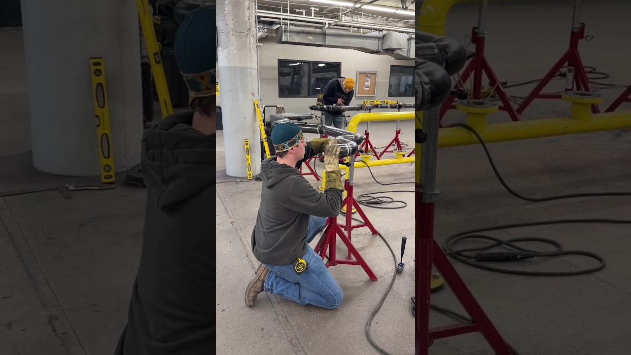 Our Pipe Layout II class is building a pipe system jumper offset around a cylindrical obstruction