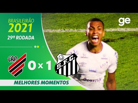 Gols e lances de Athletico Paranaense x Santos