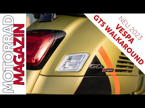 Closeup Vespa GTS 2023 for real Vespisti – Even more details and information, walkaround