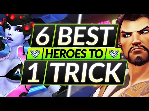 6 BEST HEROES to MAIN Right NOW - One-Trick These to RANK UP FAST - Overwatch Guide