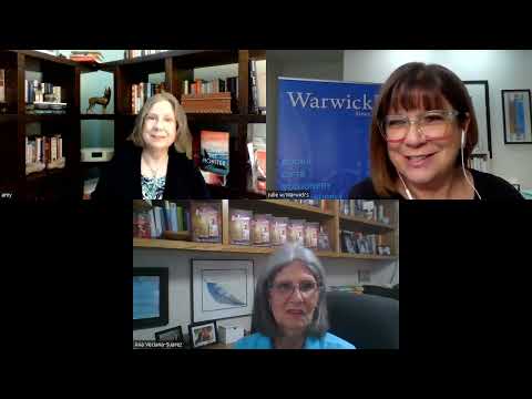 Amy Hill Hearth discussing SILENT CAME THE MONSTER w/Ana Veciana-Suarez