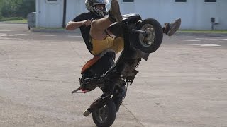 preview picture of video 'Buła stunt scooter - pokaz Dąbrowa Chełmińska'