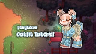 ✮⋆˙☁️Pony Town⋆˙  ∘₊✧─Outfit Set for Girl Tutorial─✧₊∘  ⋆˙ by szha ⋆˙