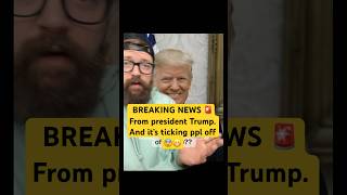 BREAKING NEWS 🚨 from president Trump! An