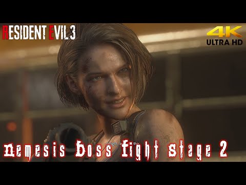 Resident Evil 3 Remake 'Nemesis Boss Fight Stage 2' Walkthrough (4K)