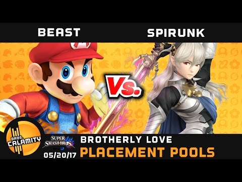 BL  Beast (Mario) vs SJ  Spirunk (Corrin, Yoshi) - Placement Pools - Smash 4 Singles