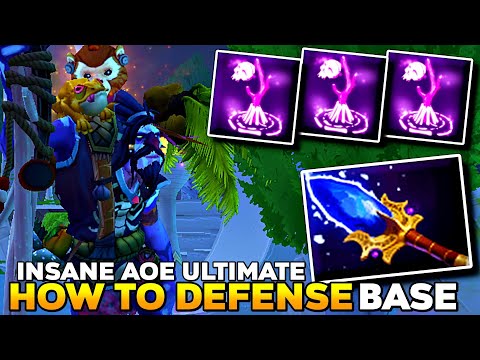 HOW to Defense your BASE Extreme Next LEVEL GANK [ Witch Doctor ] Insane AOE ULTIMATE - Dota 2