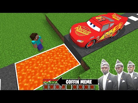 Traps for Lightning Mcqueen in Minecraft