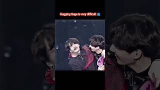 Hugging Suga is a difficult task 🫂❤️ #suga #bts