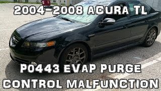 How to Test Evap Purge Control Valve P0443 2004-2008 Acura TL Part 1