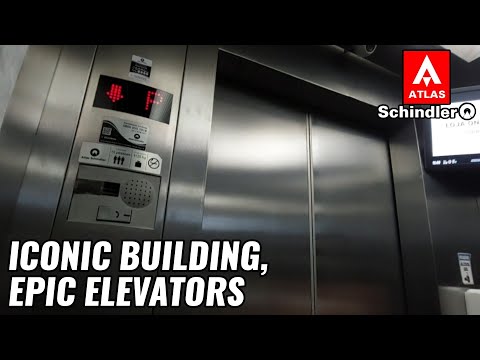 Elevatour: 3X 1976 ATLAS (m. Atlas Schindler) Traction Elevators - Downtown Parking Complex - GO, BR