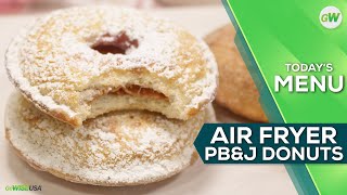 Air Fryer PB&J Donuts