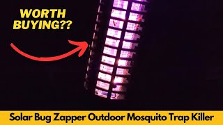 Solar Bug Zapper Outdoor Mosquito Trap Killer | Worth Buying?
