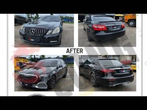 Conversion Mercedes E-Class W212 to Mercedes W213 Maybach Look mercedes benz w212 convert w213 facelift maybach conversion kit