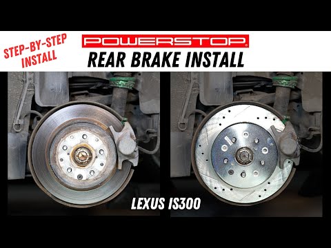 (HOW-TO) Rear Brake Change - Pad & Rotor INSTALL // (2001-2005) LEXUS IS300