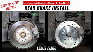 (HOW-TO) Rear Brake Change - Pad & Rotor INSTALL  //  (2001-2005) LEXUS IS300