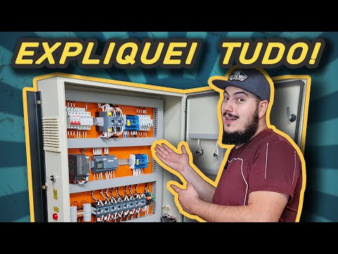 Ensinei TUDO! ⚡ Quadro Elétrico de Automação Industrial com CLP