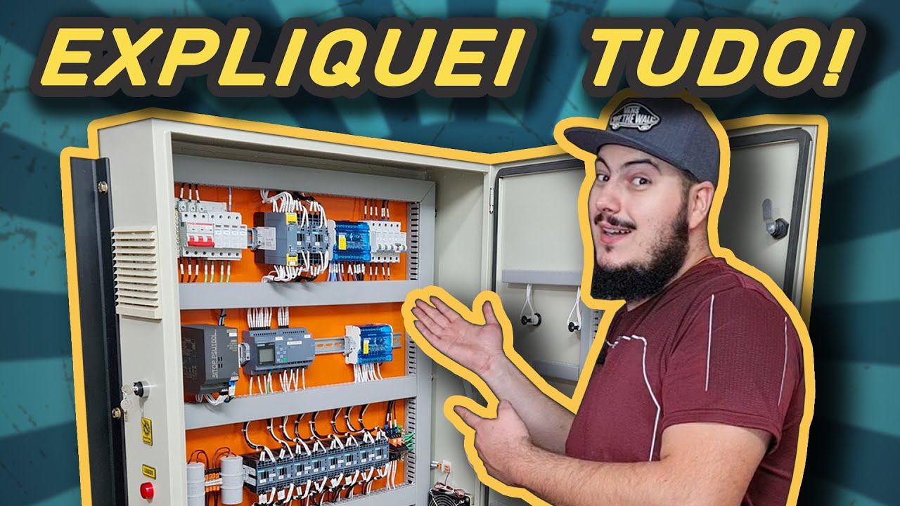 Ensinei TUDO! ⚡ Quadro Elétrico de Automação Industrial com CLP