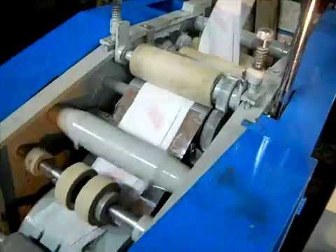 Working of paper napkin making machine