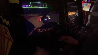 Defender 385850 points 99/99 maximum difficulty settings Paul Spriggs at Arcade club