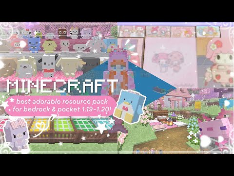 More of Cuteness Resource Packs 🌷 | Minecraft Bedrock and Pocket Edition 1.20!✨