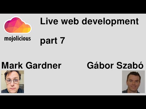 Live Web application development with Mojolicious - part 7