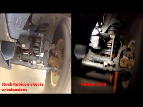 Bilstein vs stock Rubicon Shocks