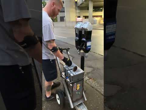 This Is Where Your Parking Meter Change Goes #funnyvideo #satisfying #viralshorts  #supersatisfying