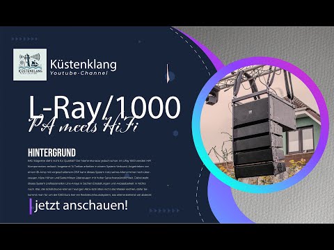 IMG Stageline L-Ray/1000 COMPACT LINE ARRAY SYSTEM vorgestellt!!! PA meets HiFi