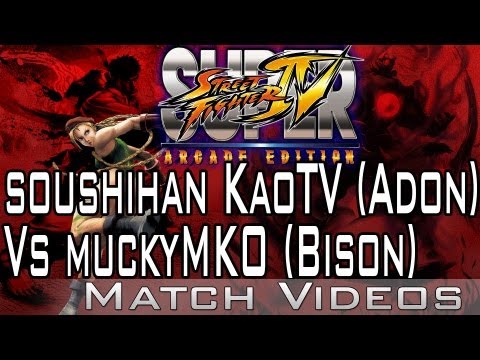soushihan KaoTV (Adon) Vs muckyMKO (Bison) SSF4 AE 2012 Match Video 1080p HD Super Street Fighter 4