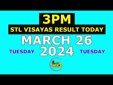 3pm STL Visayas Result Today March 26 2024 (Tuesday)