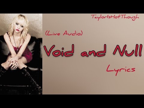 Void and Null — The Pretty Reckless Lyrics (Live Audio) //TaylorIsHotThough