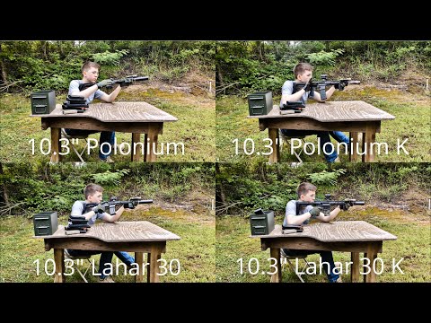 OCL Polonium vs Aero Lahar 30 (4 Suppressors & 4 Barrel Lengths)