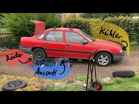 Vectra A - Kühler neu (Automatik mit Ölkühler), Auspuff neu (Mittelschalldämpfer), Räder (Chaos!)