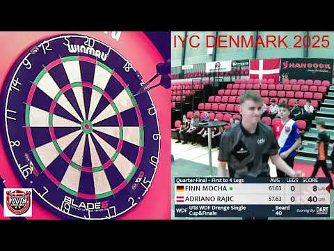 Finn Mocha vs Adriano Rajic Highlights / International WDF Youth Challenge Open Denmark U18 QF 2025