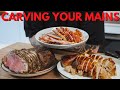 How to carve a turkey, glazed ham and roast beef like a chef