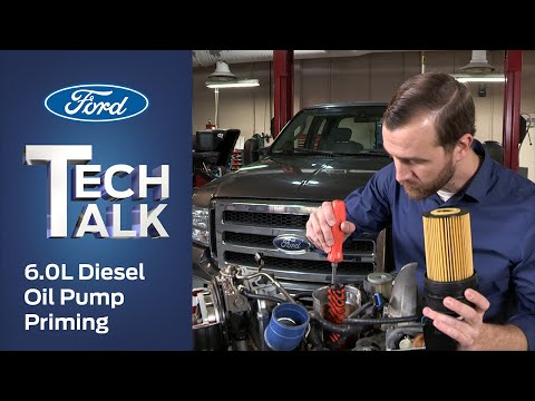 How to Prime a Ford 6.0L Power Stroke® Diesel Oil Pump | Ford Tech Talk