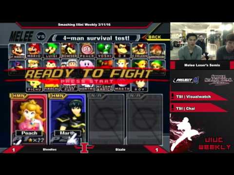 [Smashing Illini Weekly] Blendtec (Peach) vs. Sizzle (Marth) SSBM Loser's Semis