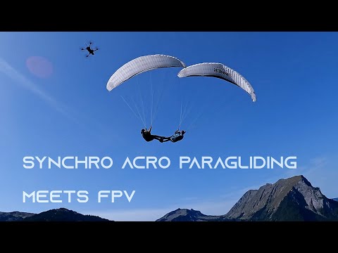 synchro acro paragliding meets FPV | Luke De Weert & Lukas Neu | GoPro HERO 10 4K