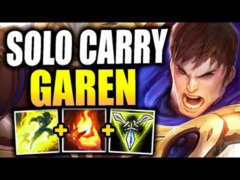 HOW TO SOLO CARRY EVERY GAME WITH THE NEW GAREN! (WITHOUT GETTING FED) - League of Legends