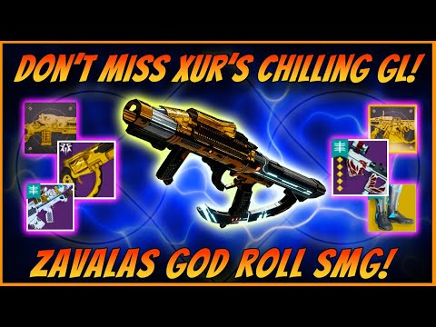 Xur's Ice Cold Grenade Launcher! Must Have PVP Hand Cannon! Zavala's God Roll SMG! Trials Is Here!