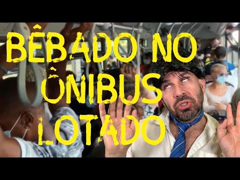 Piada - bêbado no ônibus