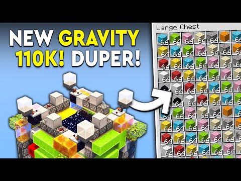 Insane Minecraft Gravity Duper Tutorial! 110k P/HR!!